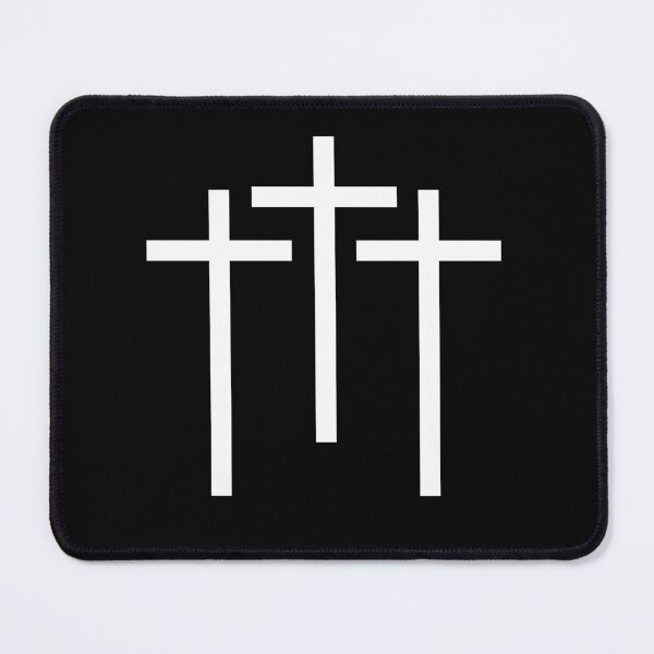 Item preview, Triple Christian Cross (White) designed and sold by Mervcat22.