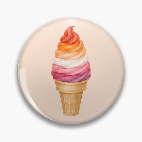 Item preview, Lesbian pride whippy ice cream designed and sold by KLflorals.