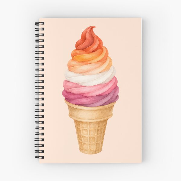 Item preview, Lesbian pride whippy ice cream designed and sold by KLflorals.