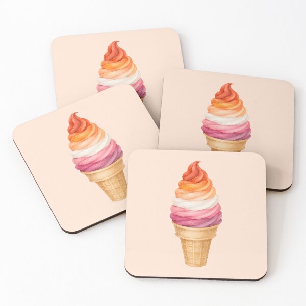Item preview, Lesbian pride whippy ice cream designed and sold by KLflorals.