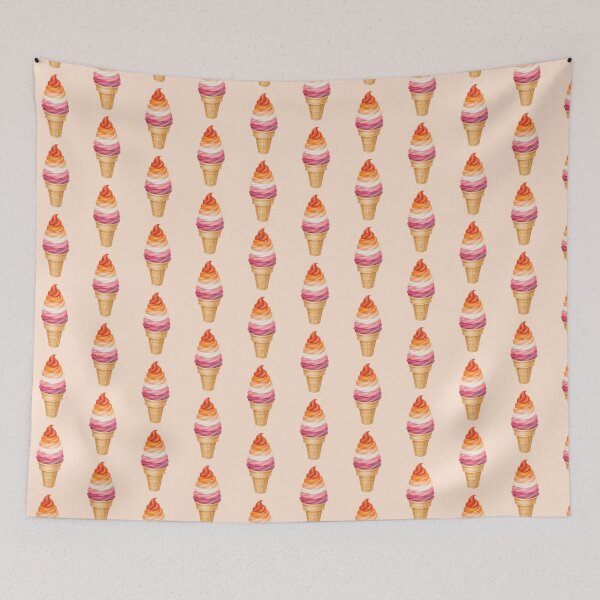 Item preview, Lesbian pride whippy ice cream designed and sold by KLflorals.