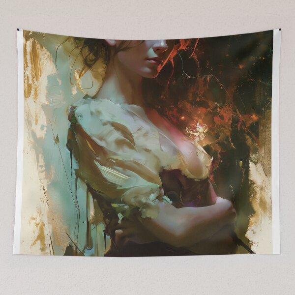 Item preview, Veil of Painted Resolve designed and sold by oanaunciuleanu.