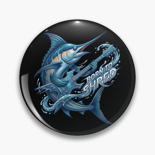 Item preview, Born to shred - Ocean Rock Guitar Marlin  designed and sold by Zedoura.