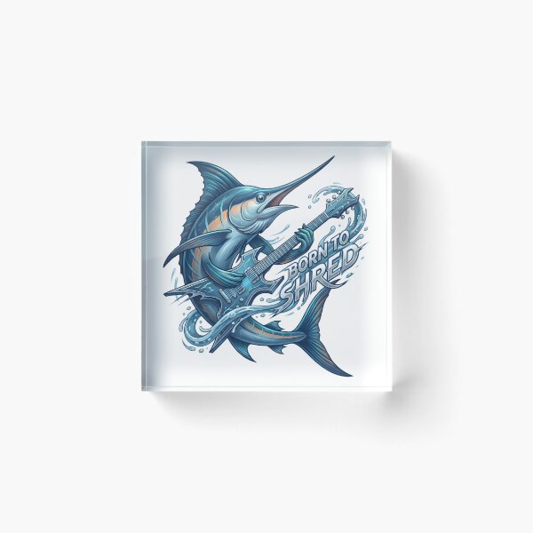 Item preview, Born to shred - Ocean Rock Guitar Marlin  designed and sold by Zedoura.