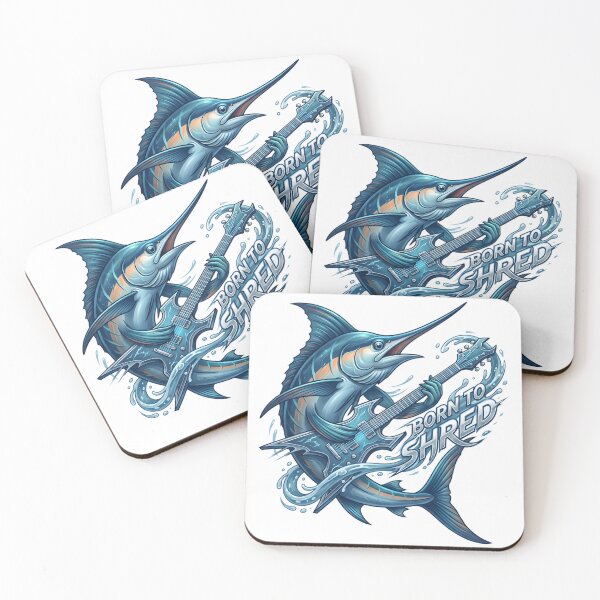 Item preview, Born to shred - Ocean Rock Guitar Marlin  designed and sold by Zedoura.