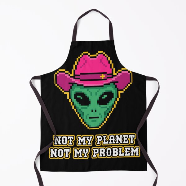 Item preview, Not My Planet Not My Problem - Funny Space Cowboy Alien Pixel Art designed and sold by artistastshirt.
