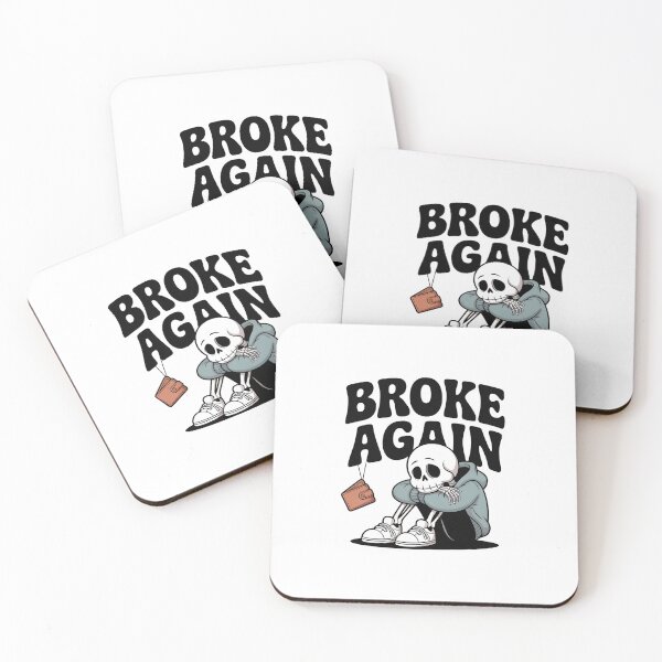 Item preview, Broke Again Funny Skeleton Wallet Empty Meme Shirt designed and sold by Raw Tigers.