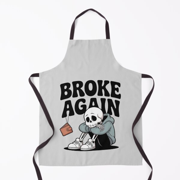Item preview, Broke Again Funny Skeleton Wallet Empty Meme Shirt designed and sold by Raw Tigers.
