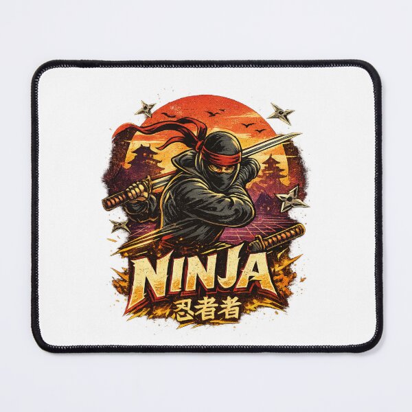 Item preview, Shadow Blade Rising – Retro Ninja Warrior Streetwear Tee designed and sold by ArtistryPulse90.