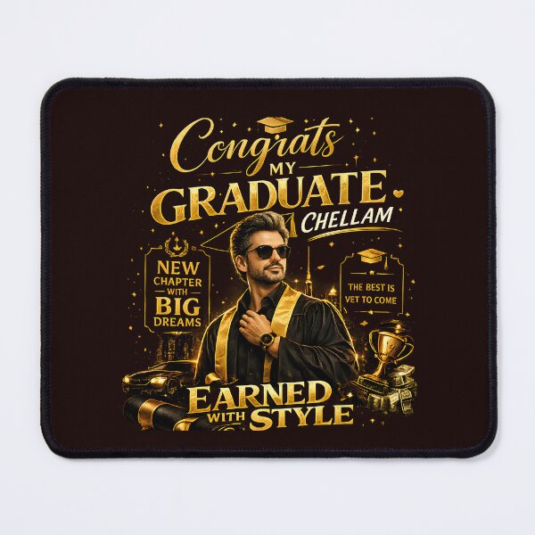 Item preview, Congrats My Graduate Chellam | Earned with Style Luxury Graduation Design for Indian & Tamil Graduates designed and sold by KS Cosmic Journeys.