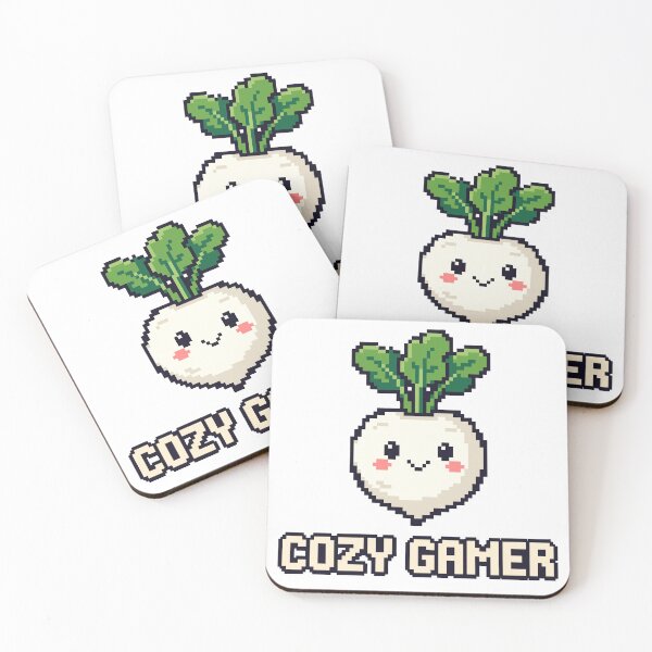 Item preview, Cozy Gamer - Cute Kawaii Turnip Pixel Art designed and sold by artistastshirt.
