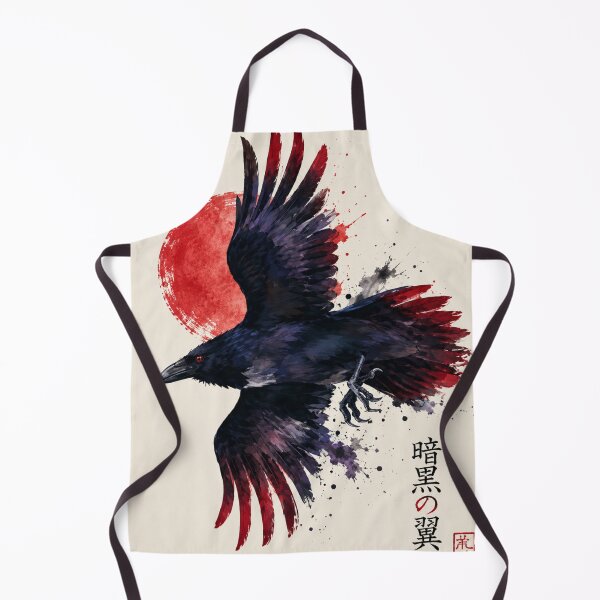 Item preview, Crimson Eclipse Eagle – Japanese Ink Art designed and sold by ZenOtaku Lab.
