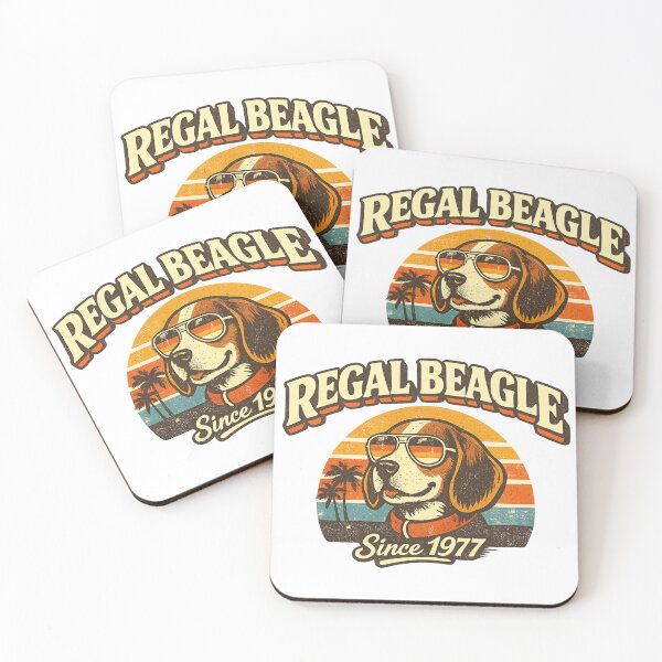 Item preview, Regal Beagle Retro Vintage Dog T-Shirt – 70s Sunset Graphic Tee designed and sold by ArtistryPulse90.