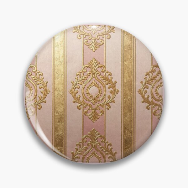 Item preview, Matte Pink & Shimmer Gold Striped Baroque designed and sold by DesignsByPrnces.