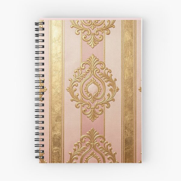 Item preview, Matte Pink & Shimmer Gold Striped Baroque designed and sold by DesignsByPrnces.