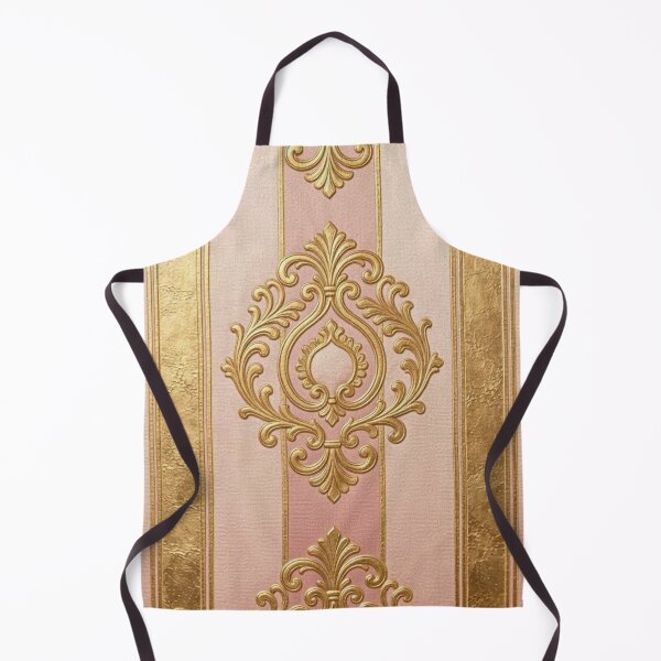 Item preview, Matte Pink & Shimmer Gold Striped Baroque designed and sold by DesignsByPrnces.