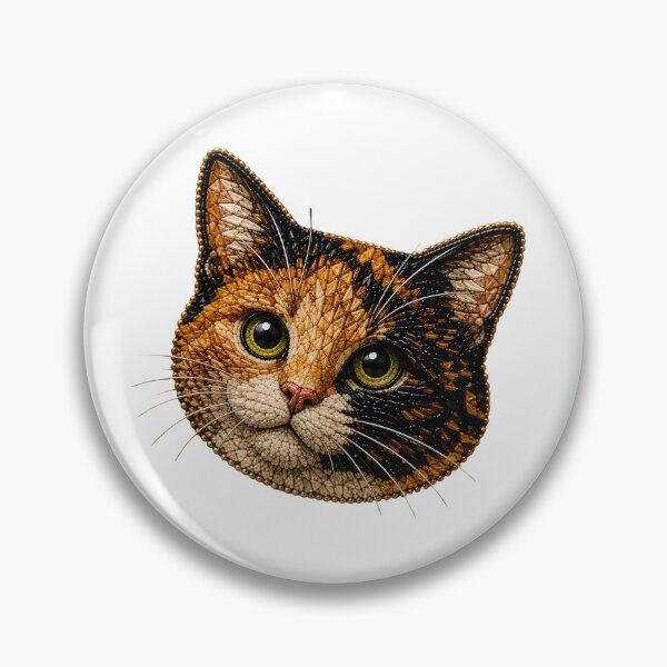 Item preview, Emmi – Beaded Geometric Cat Portrait designed and sold by filou designs.