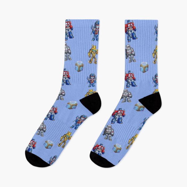 Item preview, Retro G1 Transformers Chibi All-Over Print Socks designed and sold by CleverCulture.