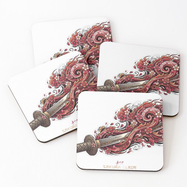 Artikelvorschau, Japanische Katana-Schwert-Tentakel-Blumenkunst entworfen und verkauft von JeevanStickers.