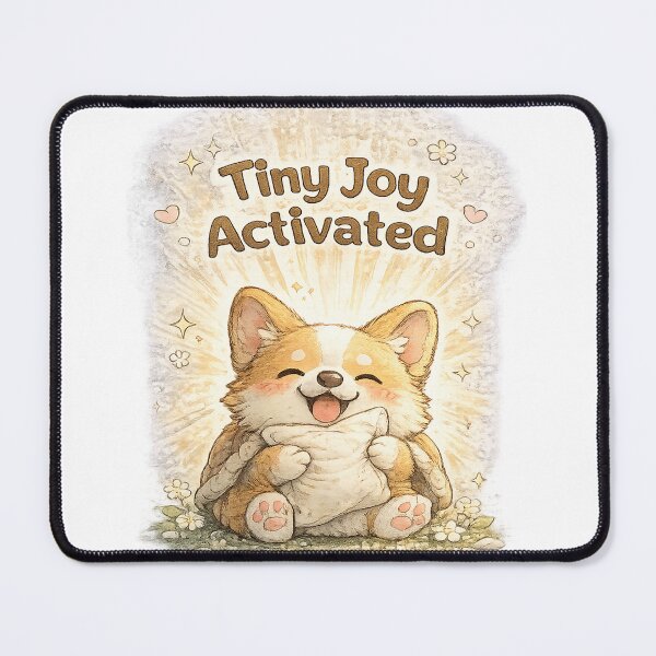 Item preview, Tiny Joy Activated | Happy Kawaii Dog designed and sold by Clothes With Smiling Animals Walt Gral.