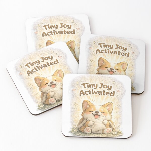 Item preview, Tiny Joy Activated | Happy Kawaii Dog designed and sold by Clothes With Smiling Animals Walt Gral.