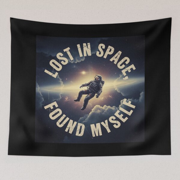 Item preview, Lost in Space Found Myself – Astronaut Vintage Style Design designed and sold by Altair_.