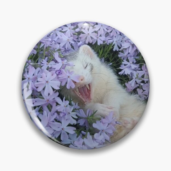 Item preview, Ferret in the flowers  designed and sold by MadelineFriend1.