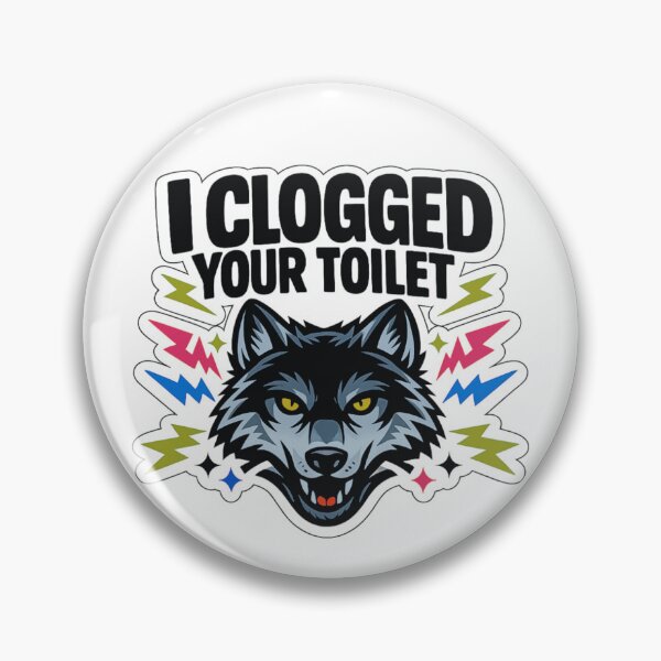 Item preview, I Clogged Your Toilet Funny Brainrot Classic Sticker  designed and sold by MerchlyMike.