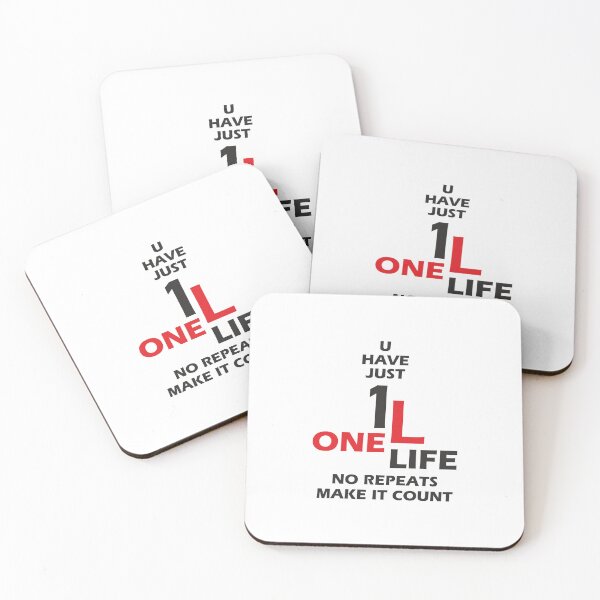 Item preview, Just One Life (Black+Red) designed and sold by Pencil & Pixel.