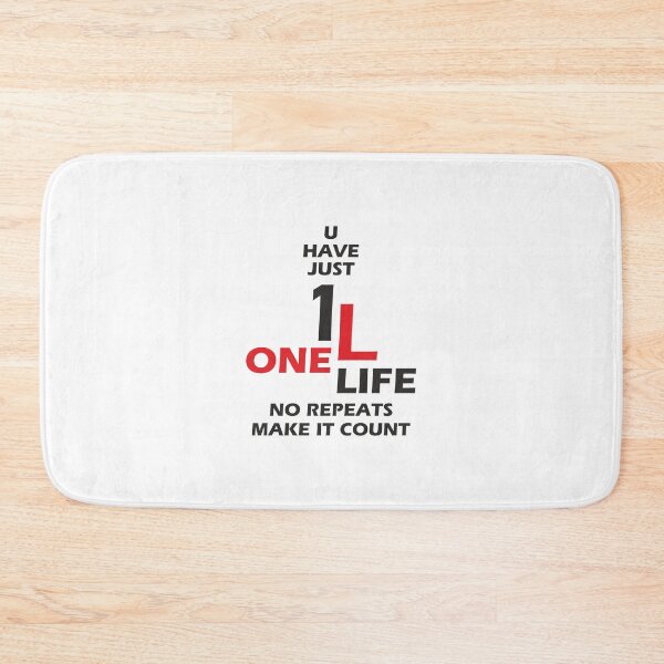 Item preview, Just One Life (Black+Red) designed and sold by Pencil & Pixel.