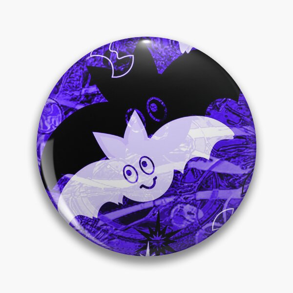 Item preview,  Kawaii Gothic Bats — Spooky Cute Purple Halloween Pattern designed and sold by BatNature.