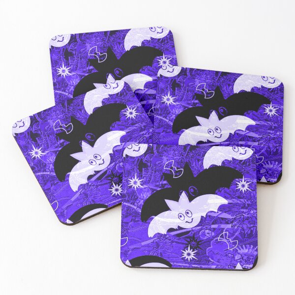 Item preview,  Kawaii Gothic Bats — Spooky Cute Purple Halloween Pattern designed and sold by BatNature.