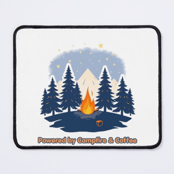 Item preview, Powered by campfire and coffee designed and sold by OutdoorFanatic.