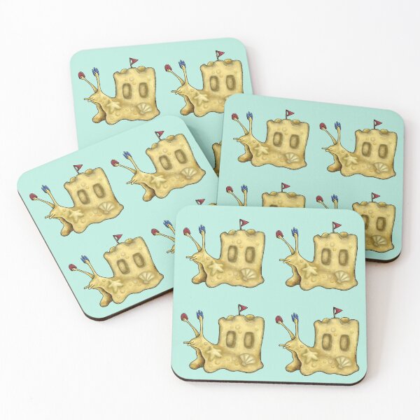 Item preview, Cute Snail Sandcastle Beach Theme designed and sold by Plainbeans.