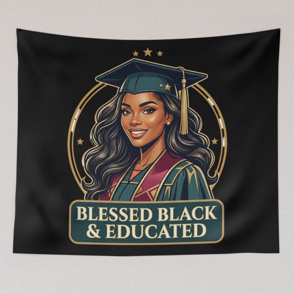 Item preview, Blessed Black & Educated  designed and sold by BlessedBlackBeautiful.