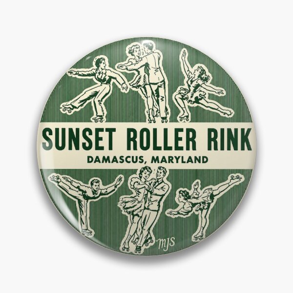 Item preview, Sunset Roller Rink Damascus Maryland Roller Skating Rink Sticker Decal Label  designed and sold by tislord.