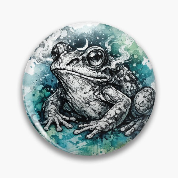 Item preview, Mystic Frog Watercolor Gothic Design designed and sold by MolinezjArt.