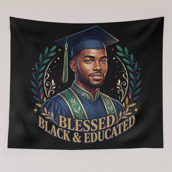 Item preview, Blessed Black & Educated male designed and sold by BlessedBlackBeautiful.