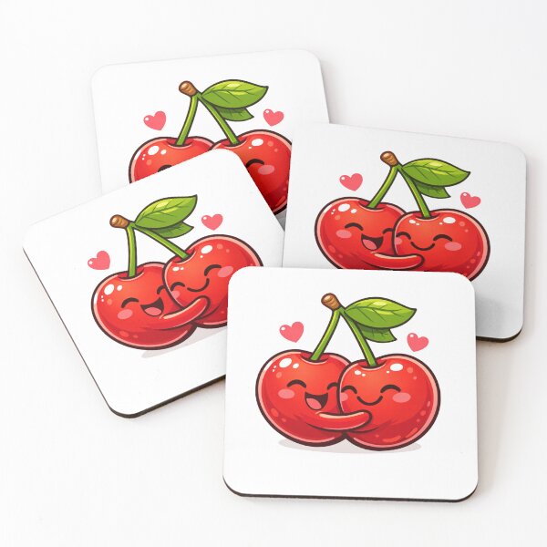 Item preview, Cute Cherries Couple Hug Love Design designed and sold by JREEHBRAND.