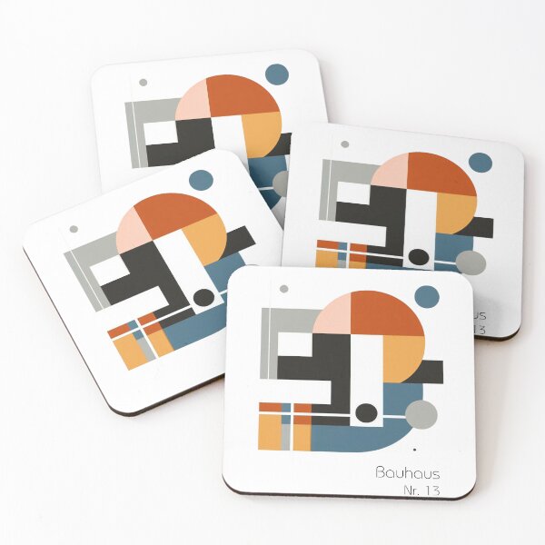 Item preview, Bauhaus Nr. 13, Colorful Minimalist Art  designed and sold by Noydee Red Salavan.