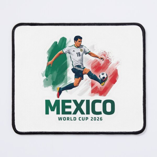 Item preview, Mexico World Cup 2026 Soccer Player Flag Sticker designed and sold by PACS0011.