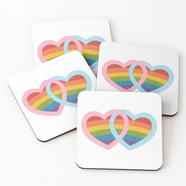 Item preview, Copy of Interlocking Rainbow Hearts Pride Art designed and sold by Anne97s.