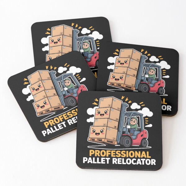 Item preview, Professional Pallet Relocator Cute Kawaii Forklift designed and sold by Fitswear.