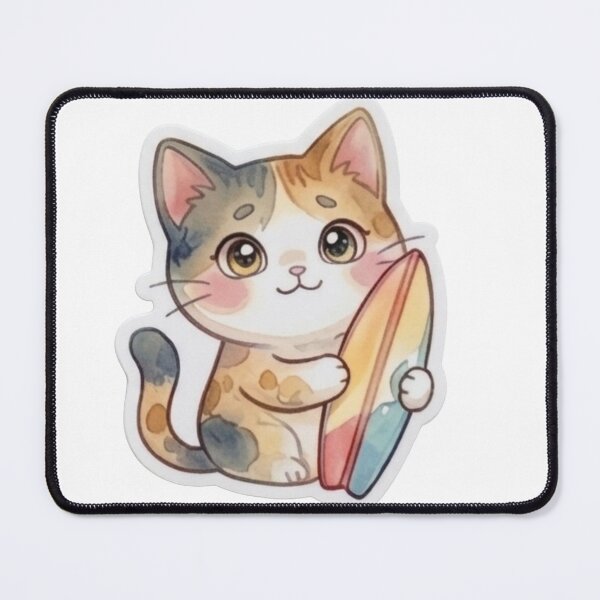 Item preview, Lani Cat Surfing |Daily Lani Collection designed and sold by LaniDigitalNook.