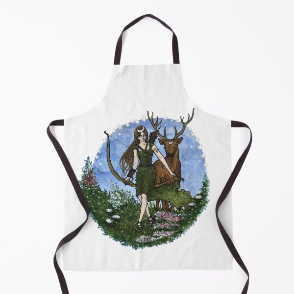Item preview, Acrylic painting medallion of the goddess Diana with her stag designed and sold by creaphyl28.