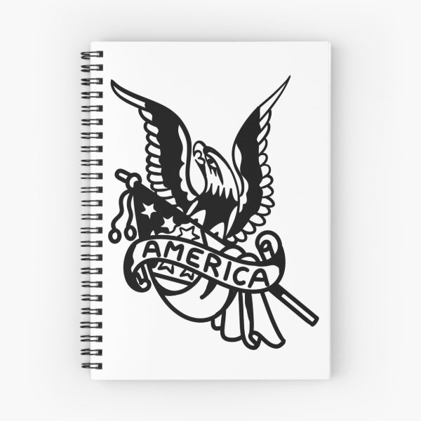 Item preview,  Patriotic American Eagle Tattoo Design T-Shirt designed and sold by BlueLineLAX.