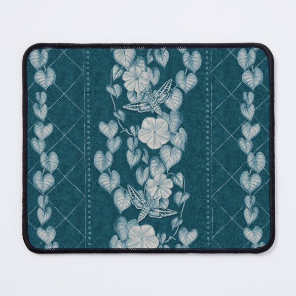 Item preview, Moody Moonflower and Sphynx Moth Stripe in Blue designed and sold by somecallmebeth.