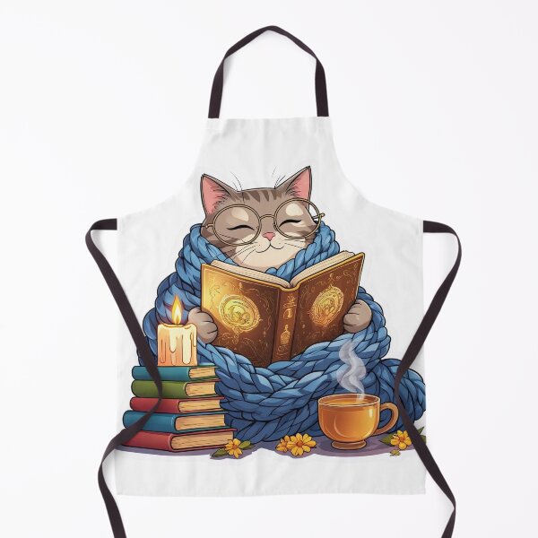 Item preview, Bookworm Cat designed and sold by CozyinTime.