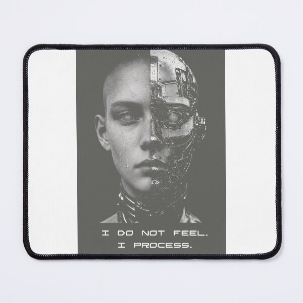 Item preview, I Do Not Feel I Process - Cyborg AI Aesthetic designed and sold by VividVein.