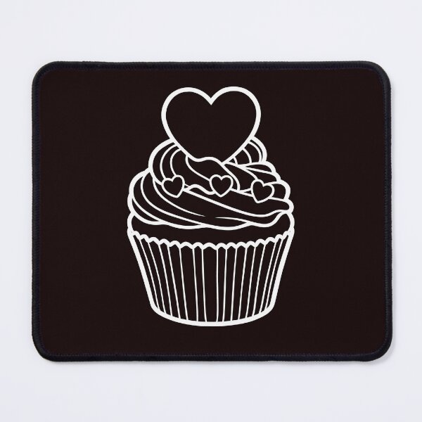 Item preview, Cute Heart Cupcake Line Art designed and sold by ArtPer-design.